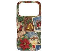 Christmas Stamps Santa Vintage Holiday Postage Nostalgic Case for iPhone 17 Pro