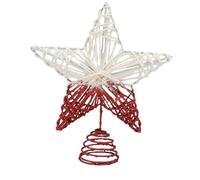 Christmas Star For Christmas Tree Top,25cm Pentagram Tree Embellishment with Lights | Home Party Table Decoration,For Outdoors Winter Holiday Studio Kids Room Home Door Living Room Party