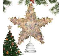 Christmas Star for Tree Topper - Seasonal Bright Decorations - Festive Tree Top Decorations | for Homeowners Apartment Living Room Bedroom Office Fireplace