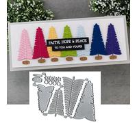 Christmas Star Tree Leaf Metal Die Cuts,Merry Christmas Tree Cedar Cutting Dies Cut Stencils DIY Scrapbooking Decorative Embossing Paper Party Wedding Card Making