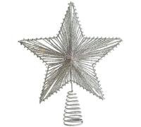 Christmas Star Tree Topper - Glitter Decoration - Star Christmas Tree Decoration, for Outdoor Use, Home, Indoor, Rustic Farm, Night and