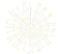 vidaXL Christmas Starburst Lights 140 LEDs 2 pcs Cold White 17 cm, White