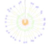 vidaXL Christmas Starburst Lights 140 LEDs 4 pcs Multicolour 17 cm