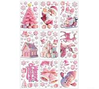 Christmas Static Stickers Snowflakes 3D PVC 20x30cm(old man)