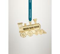 Christmas Steam Train Golden Ornament