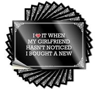 Christmas Sticker Durable Door | I Love It When My Girlfriend Hasn't Noticed I Bought A New Affirmation Self Adhesive Sticker for Billiards DIY(8X12CM)