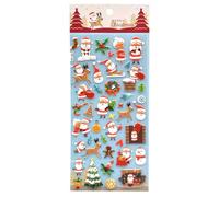 Christmas Sticker - Santa Claus Snowflake Decal | Cute Stickers, DIY Stickers Decorations - Mini Holiday 3D Decals for Notebook,