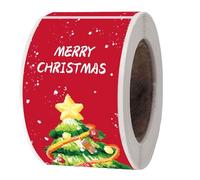 Christmas Stickers, 150 Pieces of Festive Decoration Labels, Roll of Stickers for Pastry Packaging | For Family, Parties, DIY, Crafts, Adults, Home