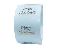 Christmas Stickers,500pcs/roll Round Transparent Gold Foil Merry Christmas Stickers Thank You Card Gift Box Package Seal Label Stamp Envelopes Cards Invitations Gift Packages Scrapbooking Decoration