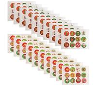 Christmas Stickers Christmas Advent Calendars Stickers Christmas Number Sticker Christmas Stickers Advent Calendar 1-24 Advent Calendar Stickers for Christmas Party Favors DIY Crafts Baking