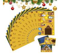 Christmas Stickers for Scrapbooking - Nativity Scene Holiday Stickers Religious Decor, Decals Scrapbook Supplies for Boys Girls Adults Family Games Classroom Prizes Party Favors