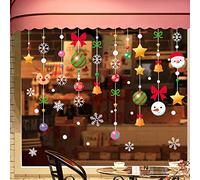 Christmas Stickers for Windows,Christmas Window Stickers Double-Sides Xmas Christmas Window Decorations for Office Christmas Themed Party (Xmas)