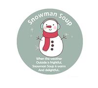 Christmas Stickers - Santa's Magic Key, Magic Reindeer Food, Snowman Poop - Christmas Eve Box - Christmas Labels/Stickers (Snowman Soup)