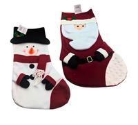 Christmas Stocking - 3d Festive 18" Large Christmas Stockings Snowman Santa Xmas Stockings For Kids Women Men Xmas Decorations Stockings Gifts Holding Set For Christmas Tree Family Holiday Party