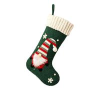 Christmas Stocking Classic Decorative Gnome Snowflake Room Holiday