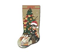Christmas Stocking Cross Stitch Patterns for Adults, Personalized Counted Modern Easy Embroidery for Beginners, Cute Funny Xmas Simple Holiday Design DIY, Digital Download