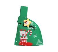 Christmas Stocking Fabric Gift Bag with Reinforced Handle for Candy Treats Exchange School Community Event Christmas Party Supplies