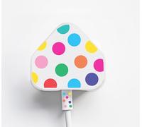 Christmas Stocking Filler For Kids Charger Sticker for iPhone Polka Dot For Teen Boys Girls Teens Delivered in a Rainbow Present Gift Card (Stickers Only) (Polka Dot 1x Set)