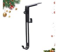 Christmas Stocking Holder, Front Door Wreath Hanger, Anti-Slip Decorative Rack for Tree Ornaments, Candy Canes, and Holiday Decor, Perfect for Outdoor House, Garden Gate, Ladder