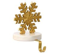 Christmas Stocking Holder Hook with White Marble Base - 1kg (Snowflake)