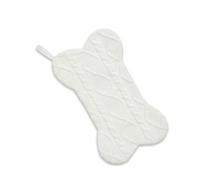 Christmas Stocking Large Bone Shaped Knitted Sock for Holiday Decor, Festive Hanging Ornament, Cozy Home Accent for Family Seasonal