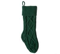 Christmas Stocking, Large Capacity Festive Decor | Made of cloth with hanging rope for tree fireplace wreath home party candy bag red white green 46cm height