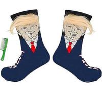 Christmas Stocking, Novelty Funny Socks, Trump Socks, Hair, Comb, Dress Socks, Women Men's & Hosiery Secret Santa
