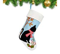Christmas Stocking, Pet Motif, Rustic Festive Adjustable Decoration, Christmas Decoration for the Fireplace, for Children, Girls, Teenagers, Adults, Filler, Classroom, Party, Fireplace, Easter, Winter