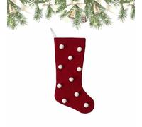 Christmas Stocking, Red Green Plush Plaid Mix and Match Classic Rustic Farmhouse Country Cotton Fireplace Gift Bag Candy Pouch Bag Xmas Stockings Decorations for Family Holiday Christmas Party Decor