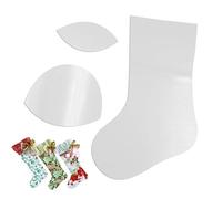 Christmas Stocking Sewing Template,Stocking Patterns Sewing Ruler Template,Quilting Knitting Stencil Set,Reusable Acrylic Non Slip Templates for Handmade Stockings Making Templates Supplies
