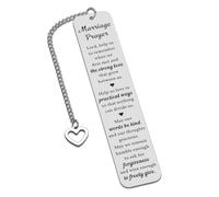 Christmas Stocking Stuffers for Women Men, Wedding Registry Ideas, Marriage Prayer Bookmark Gifts, Christian Wedding Gifts for Couples Husband Wife Valentines Bridal Shower Gifts for Bride