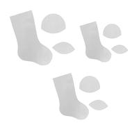 Christmas Stocking Template 3Pcs/Set DIY Acrylic Sewing Templates 8/12/15inch Transparent Christmas Sock Sewing Knitting Stencil Quilting Templates Christmas Stockings Sewing Templates Handmade Christ