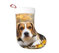 Christmas Stockings 18 Inch Personalized Xmas Large Stocking Cute Beagle Christmas Stockings Hanging Xmas Stocking for Fireplace