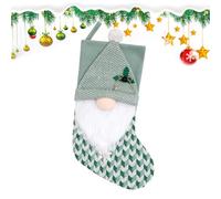 Christmas Stockings Decoration,Hangable Green Stockings Decoration for Fireplace | Holiday Stocking Stuffers Home Decor for Party Tree Desktop Mantel Window Fireplace Table Yard