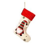 Christmas Stockings - Fireplace Hanging Stocking, Gnome Snowflake Socks