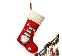 Christmas Stockings Vintage Gnome Snowflake Classic Socks Holder