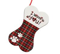 Christmas Stockings with Pattern, Christmas Stocking with Footprints, Winter Fillers Holder for Kids Girls Boys Adults Small Class Party Winter Crafts Awards