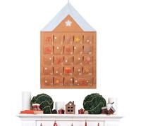 Christmas Storage Bag - 24 Days, Red-Green Theme and Delicate Snowflake Embroidery, Christmas Countdown Bag, Storage Pouch Ornament | Decorative Storages Bags for Holidays