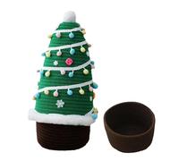 Christmas Storage Basket | Cute Candy Containers With Lid | Cotton Rope Woven Storage Basket, For Pet Toys Bedroom Apartment Living Room Written