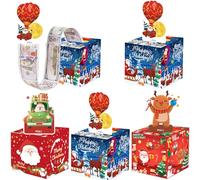 Christmas Storage Boxes (4 Pack) (Red)