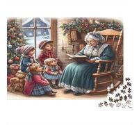 Christmas Story Time 1000 Piece Jigsaw Puzzle for Family Secret Santa Gift Ultra Difficult Puzzle After-school Activity Thick Cardboard 38x26cm/1000pcs