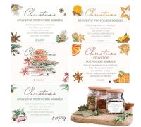 Christmas Stovetop Potpourri Stickers Simmer Pot Potpourri Instructions Labels 2x3 Inch-Christmas Party Celebrations Present Tags Decal Stove Top Simmer Home Scent Use 120pcs