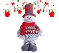 Christmas Stretchable Doll - 50/39CM Gingerbread, decorations, Decoration | Cute Reindeer Plush Toy, Santa Claus Top Hat Doll for Window Decoration, Christmas Home Decor