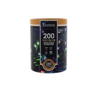 Christmas String Fairy Lights Multifunction Multicolour Outdoor 200 LED - 19.9m
