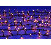 Christmas String Fairy Lights Multifunction Orange Outdoor 2000 LED - 49.97m Glow-Worm