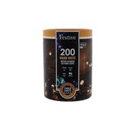 Christmas String Fairy Lights Multifunction Warm White Outdoor 200 LED - 19.9m