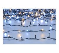 Christmas String Fairy Lights Multifunction White & Warm White Outdoor 200 LED - 19.9m
