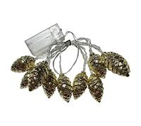 Christmas String Light, 10 LEDs Pine Cones Decorations String Lights, Warm White Christmas Fairy Lights for Mantle, Window, Wall, Christmas Tree