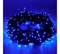 Christmas String Lights - 25m/82ft 220 LEDs Memory Function 8 Mode End to End Extendable Plug in Waterproof Outdoor & Indoor Fairy Light for Xmas Tree Halloween Party Wedding Room Patio Garden (Blue)