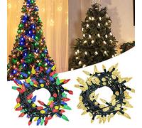 Christmas String Lights, 50 LED 16.4ft LED Battery Operated Strawberry Fairy String Lights 8 Lighting Modes for Indoor Outdoor Xmas Tree Wedding Party Home Patio Decor (Multicolor)
